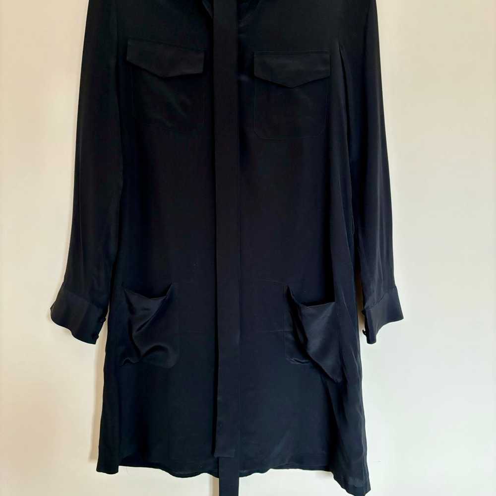Sezane silk shirt dress -36 - image 3