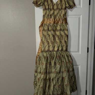 Handmade Gold Belle Princess Gown Dress Size 6 - image 1