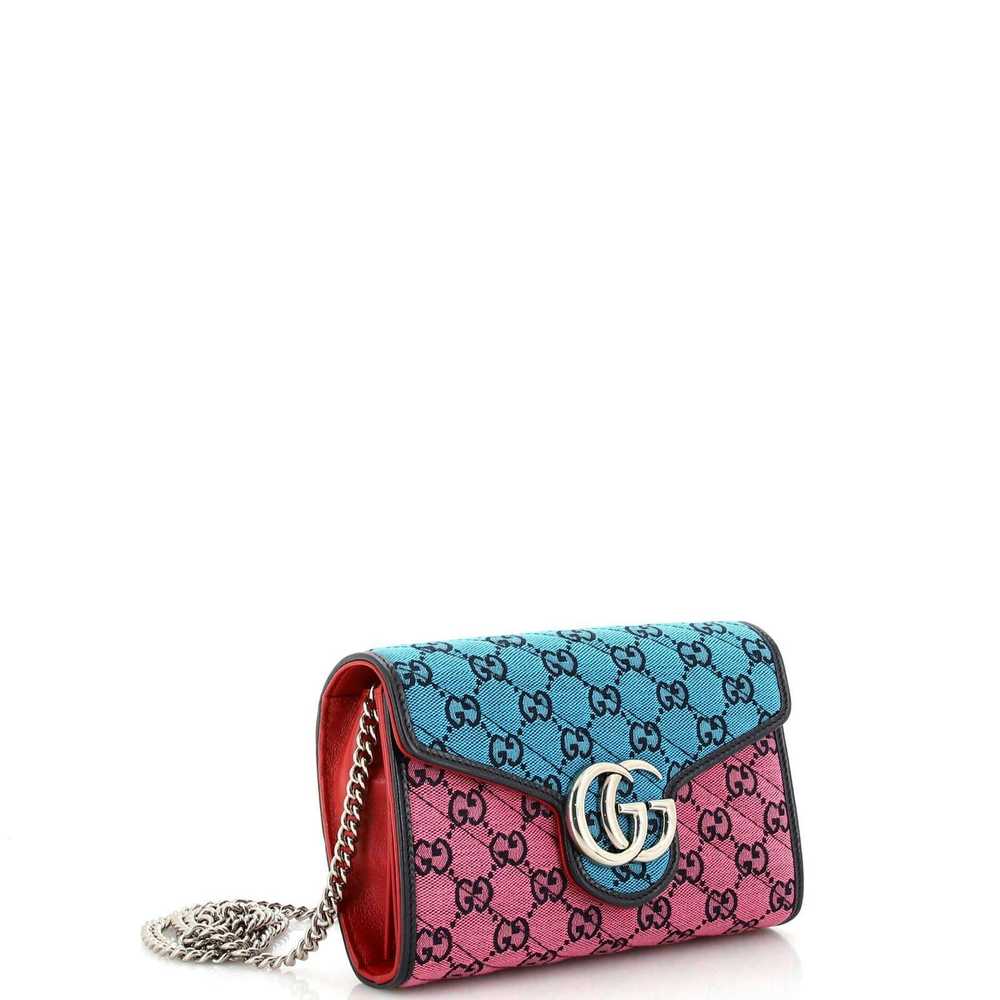 Gucci GG Marmont Chain Wallet Diagonal Quilted GG… - image 2