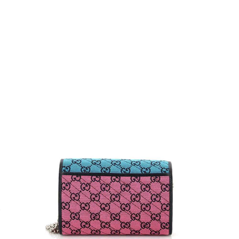 Gucci GG Marmont Chain Wallet Diagonal Quilted GG… - image 3