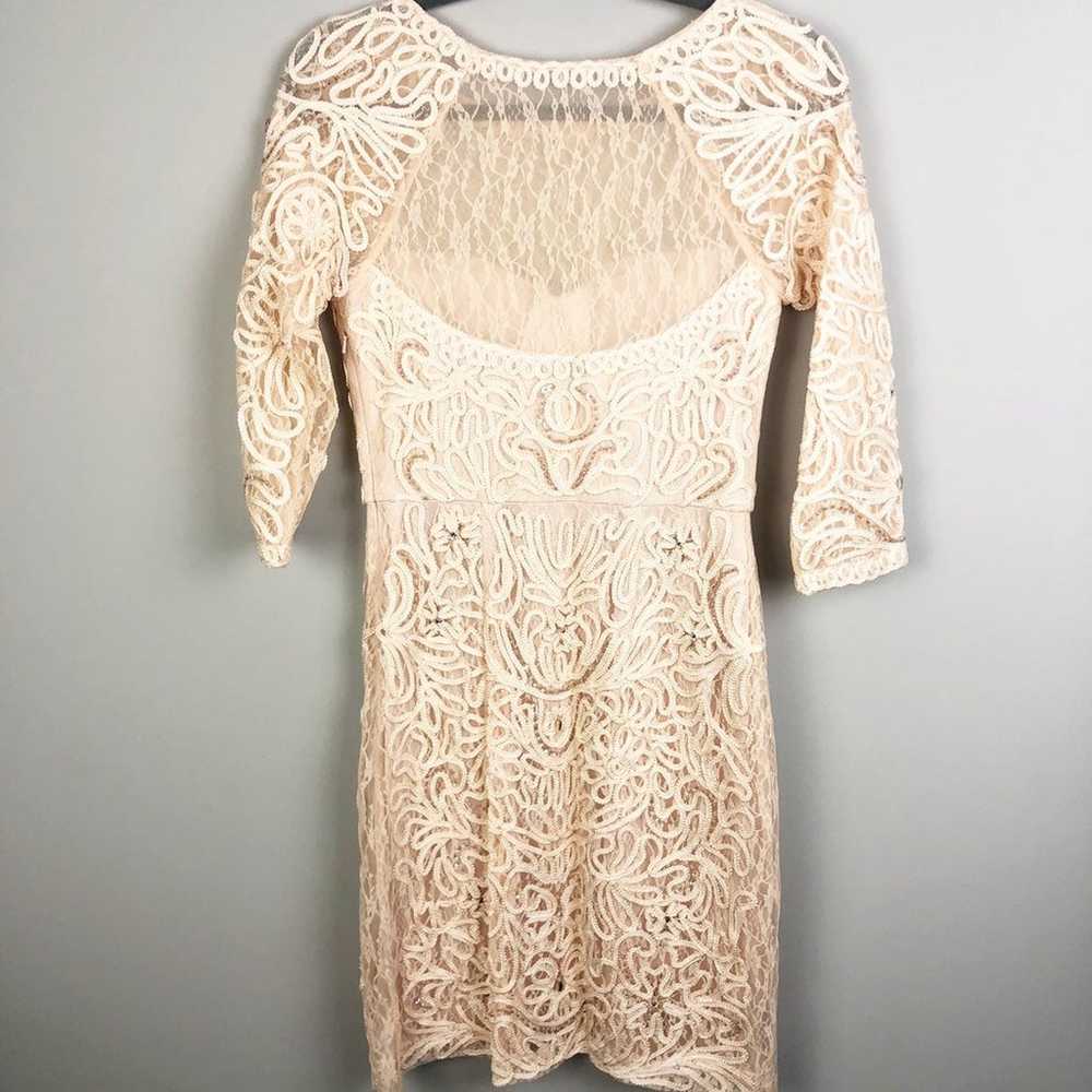 SUE WONG NOCTURNE | Lace Embellished Dress 3/4 Sl… - image 8
