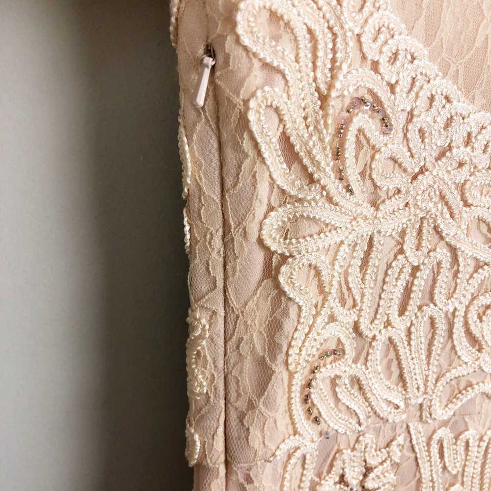 SUE WONG NOCTURNE | Lace Embellished Dress 3/4 Sl… - image 9