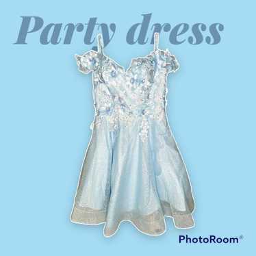Light blue party dress