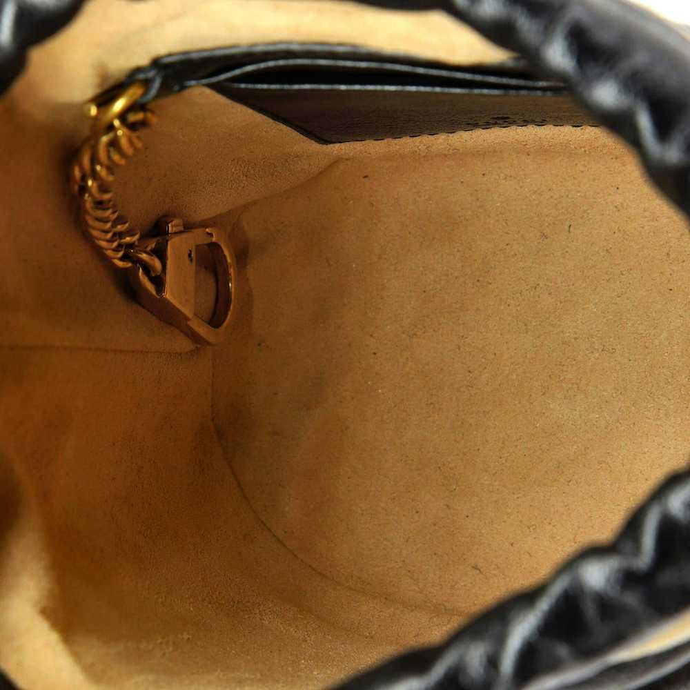 Gucci GG Marmont Bucket Bag Diagonal Quilted Leat… - image 5