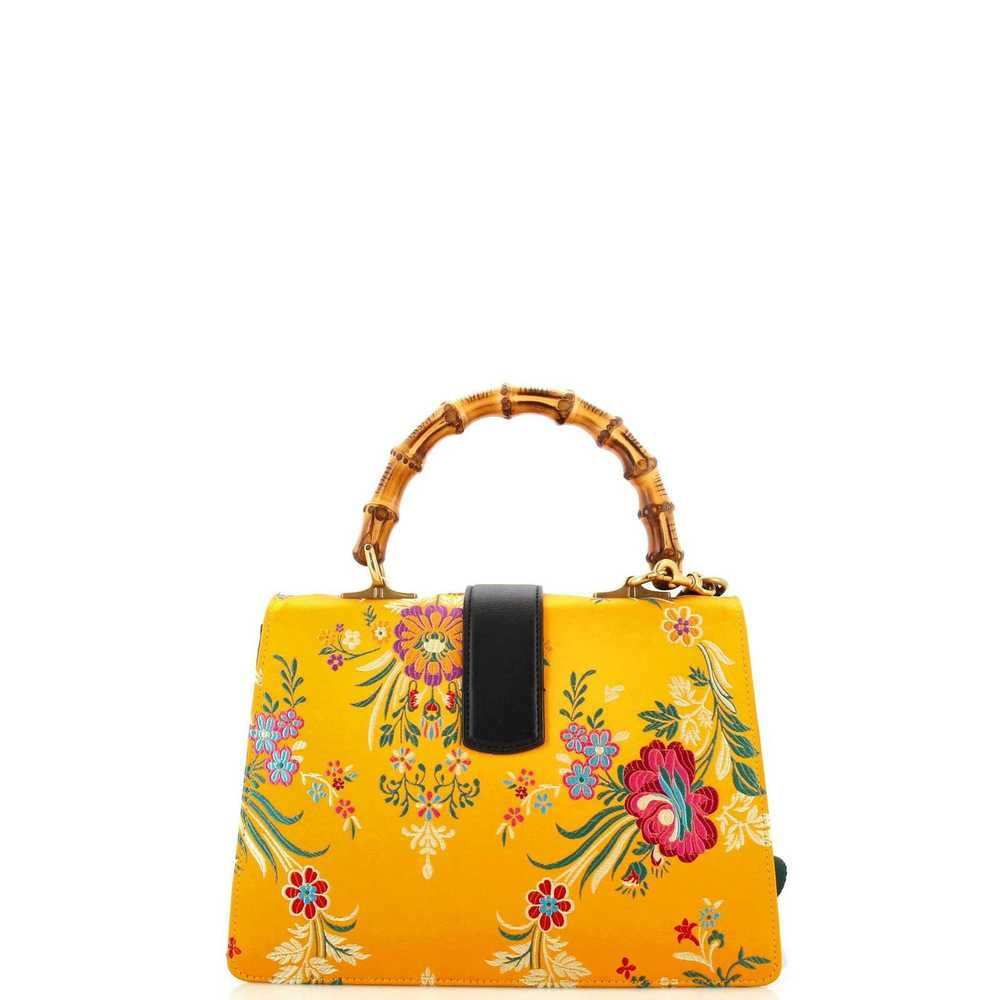 Gucci Dionysus Bamboo Top Handle Bag Floral Jacqu… - image 3