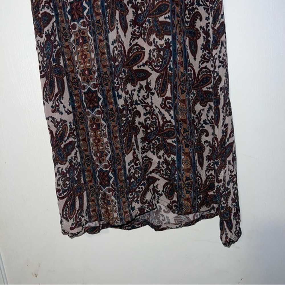 Laurence Bras Rosewood Print Long Midi Dress 6/8US - image 4