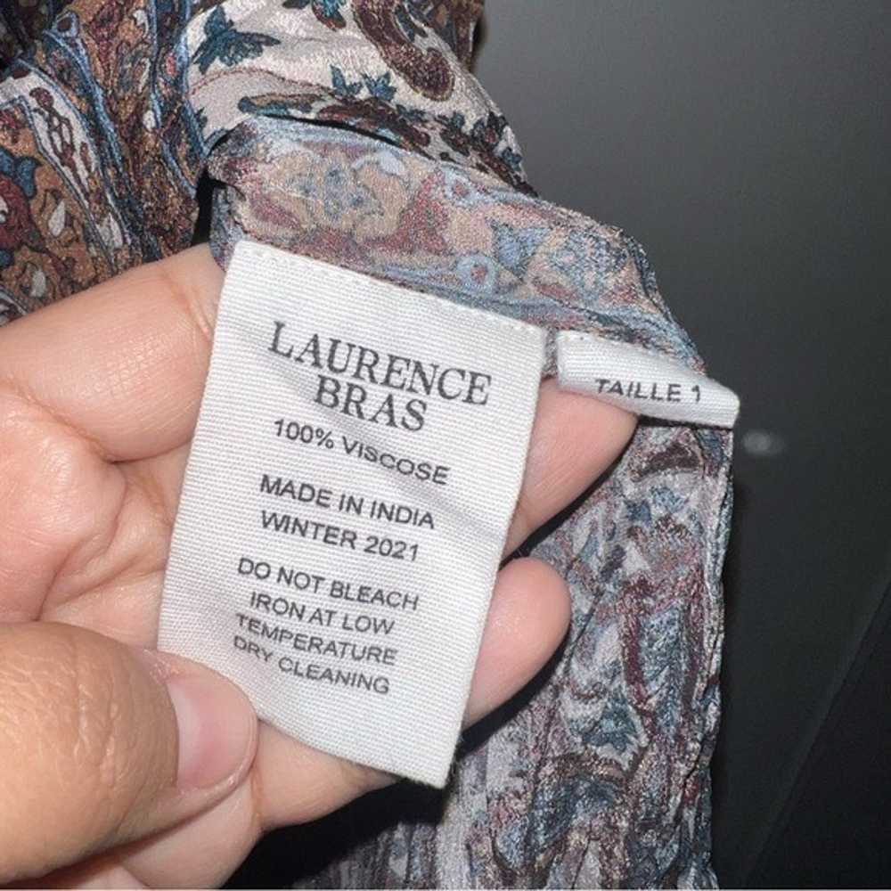 Laurence Bras Rosewood Print Long Midi Dress 6/8US - image 5