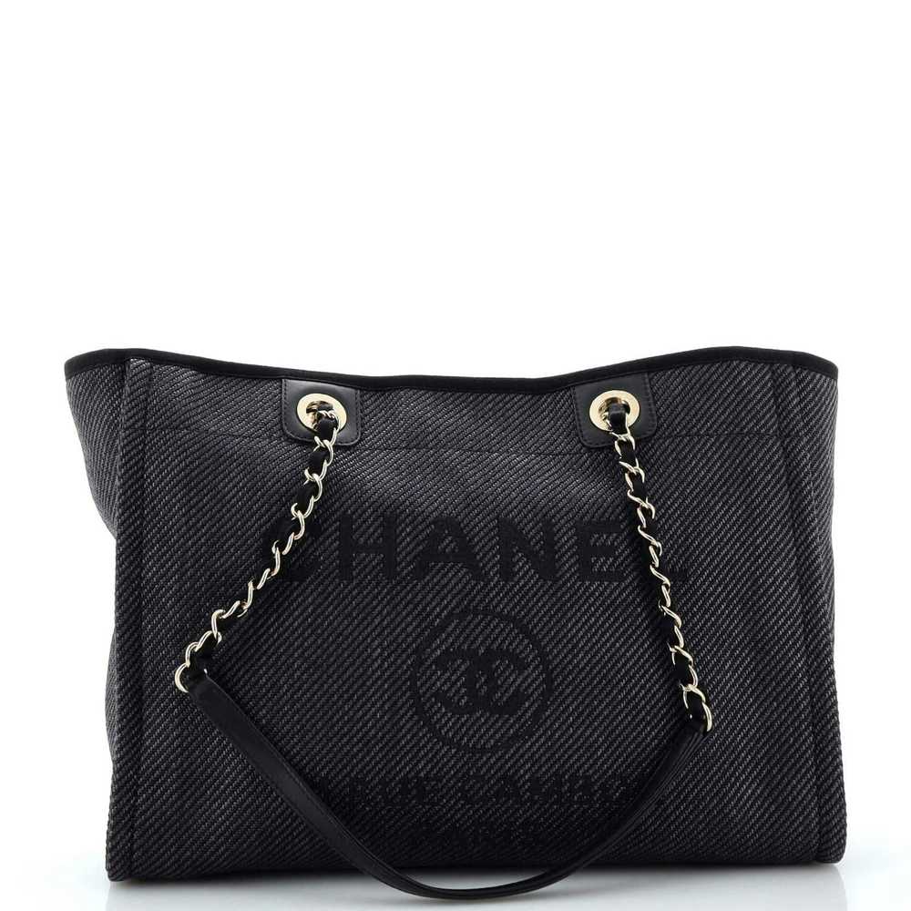 Chanel Deauville Tote Mixed Fibers Small - image 1