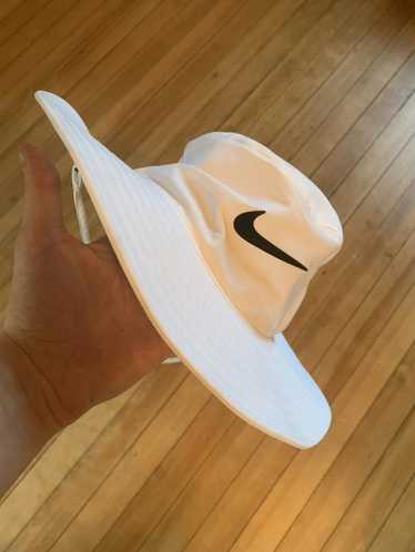Nike Nike Bucket Hat White Big Swoosh Fishing Saf… - image 1