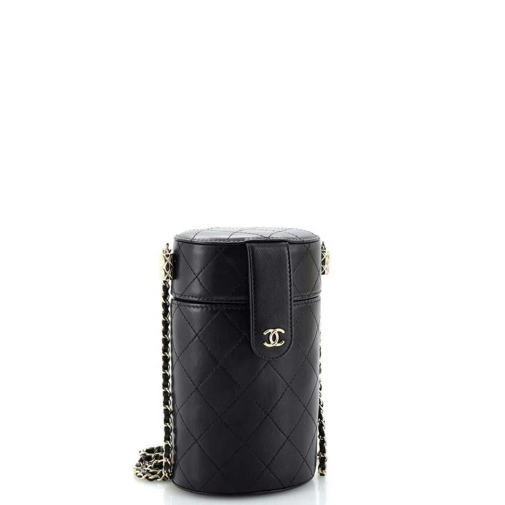 Chanel CC Allure Vanity Case with Chain Quilted L… - image 3