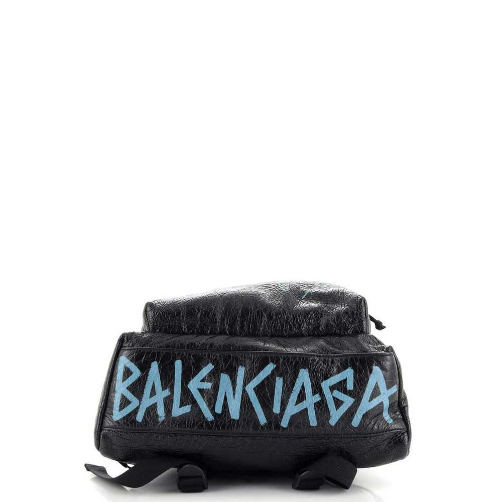 Balenciaga Explorer Graffiti Backpack Leather Lar… - image 4
