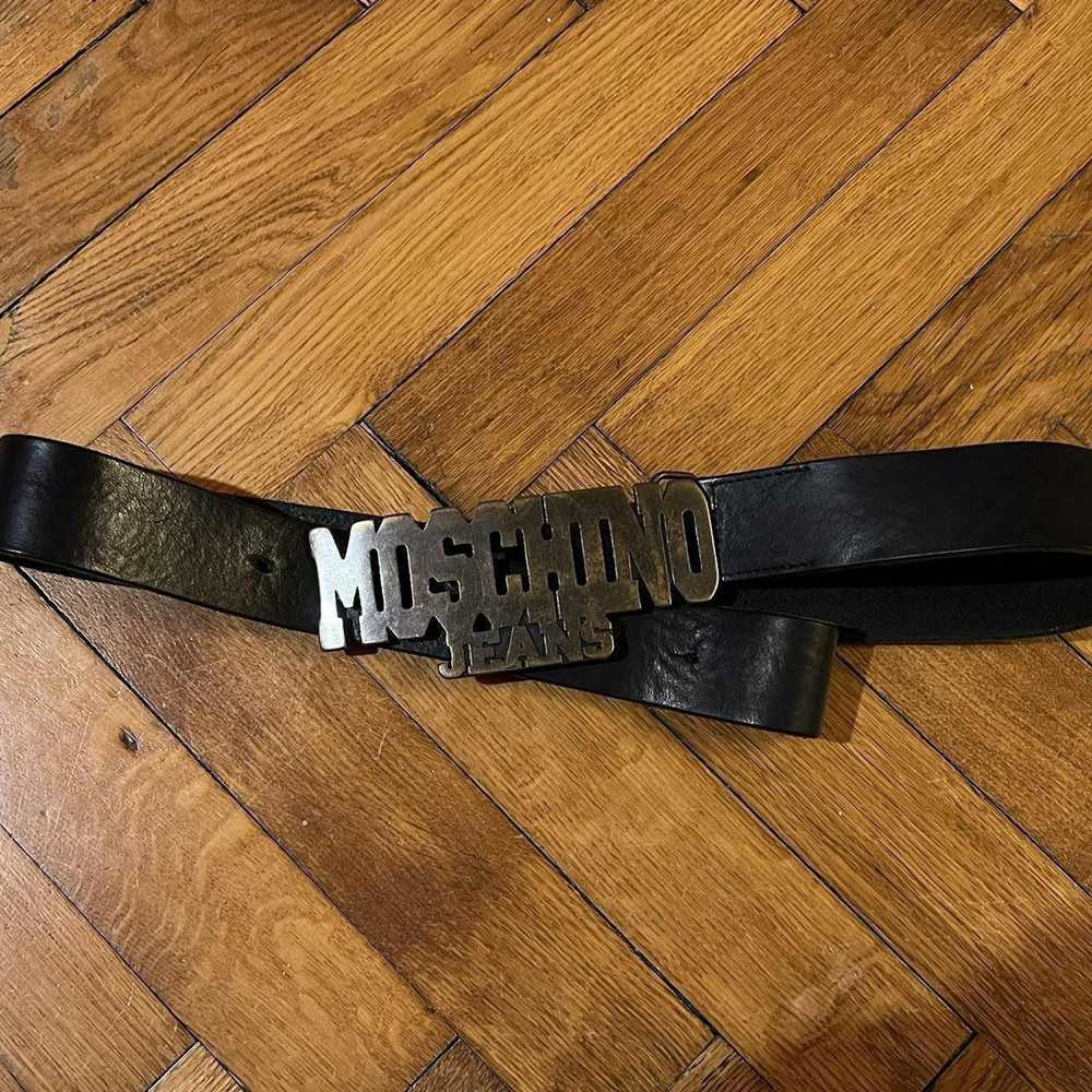 Moschino Vintage MOSCHINO JEANS leather belt - image 1