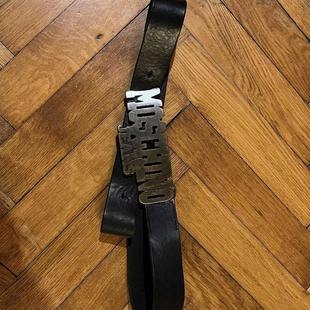 Moschino Vintage MOSCHINO JEANS leather belt - image 2