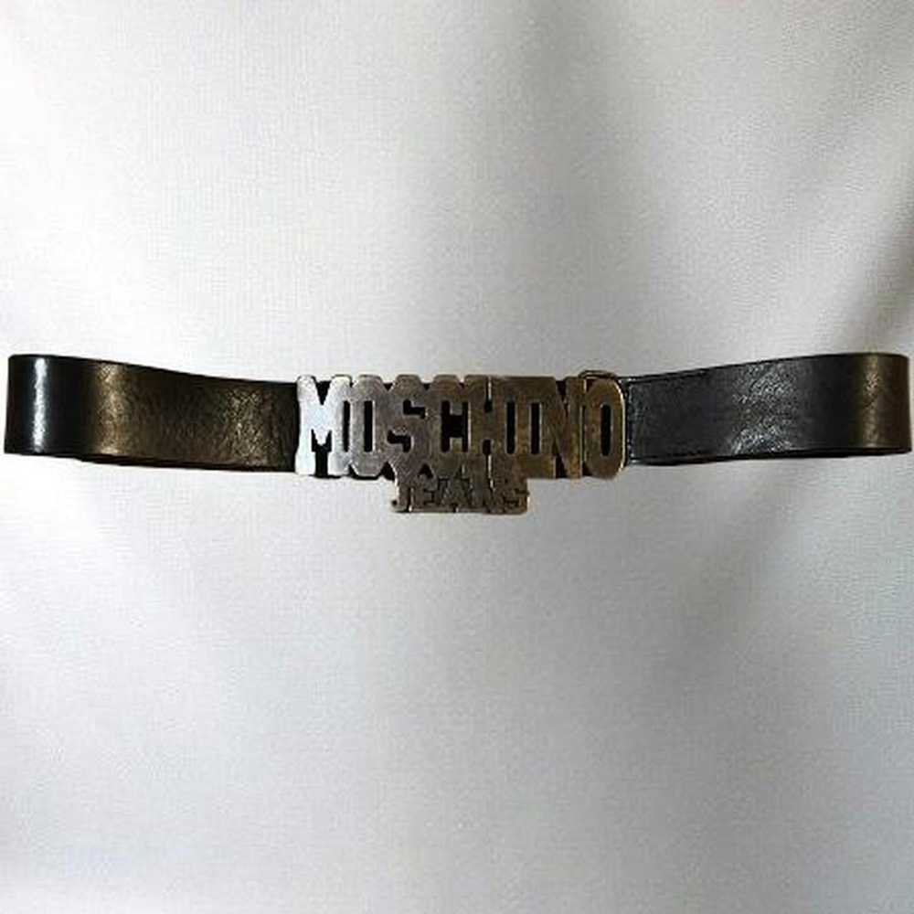 Moschino Vintage MOSCHINO JEANS leather belt - image 3