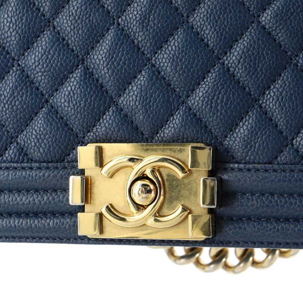 Chanel Boy Flap Bag Quilted Caviar Old Medium - image 7