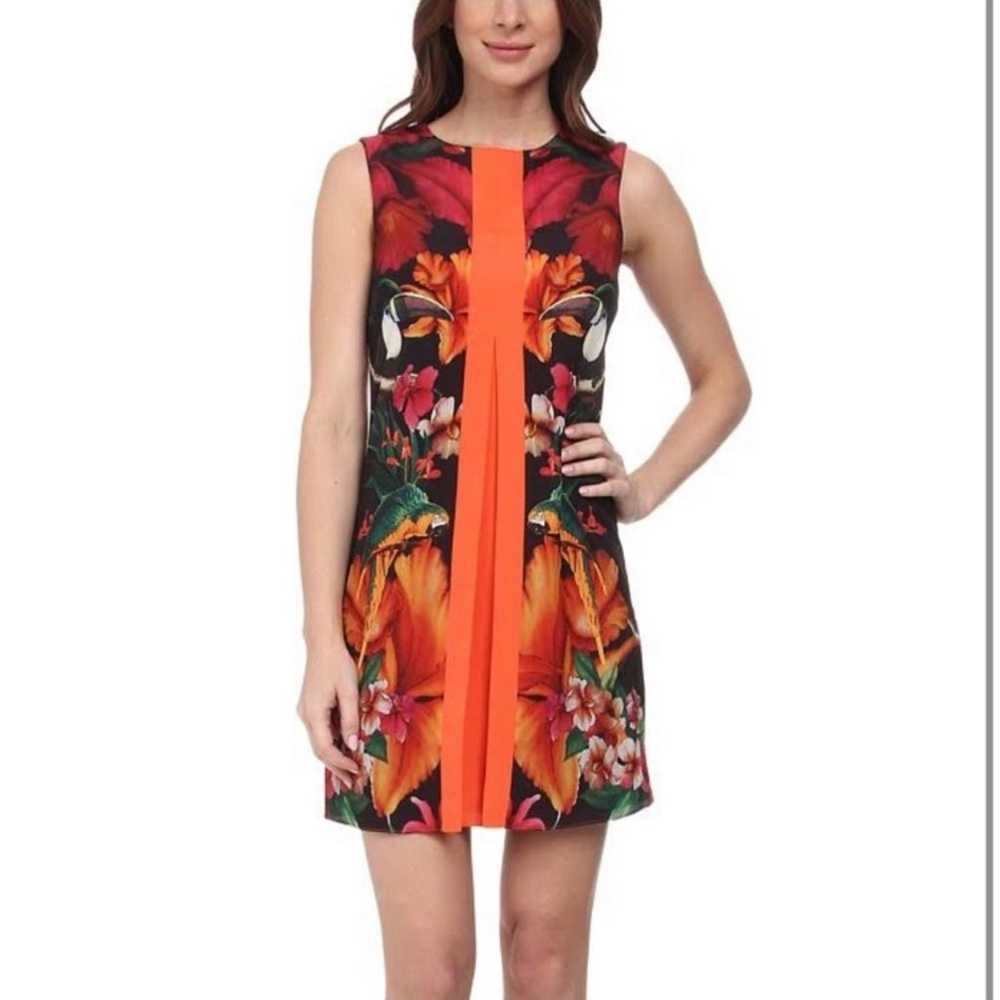 Ted Baker 8 Barbee Tropical Parrot Toucan print d… - image 11