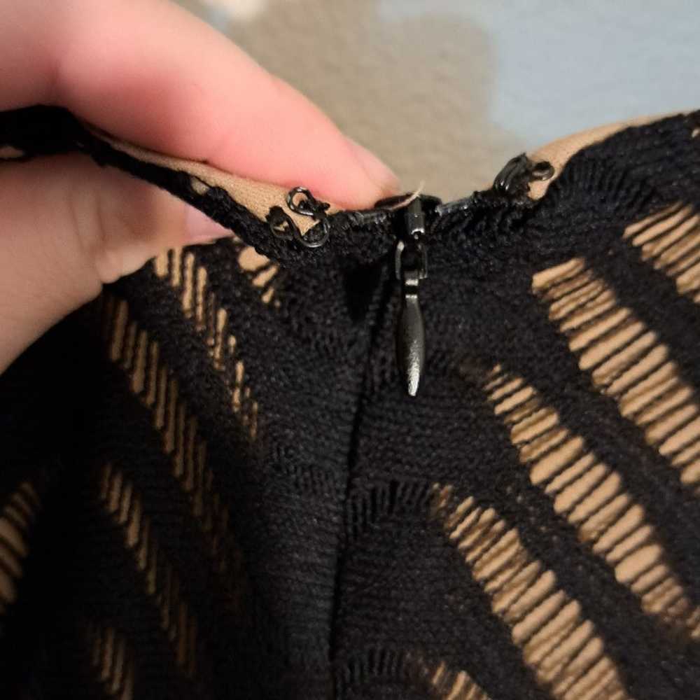 Emma & Michele • Black Tan Crochet Zip Fancy Dres… - image 10