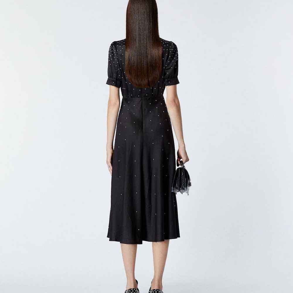 The Kooples Satin Long Black Dress with Studs - image 2