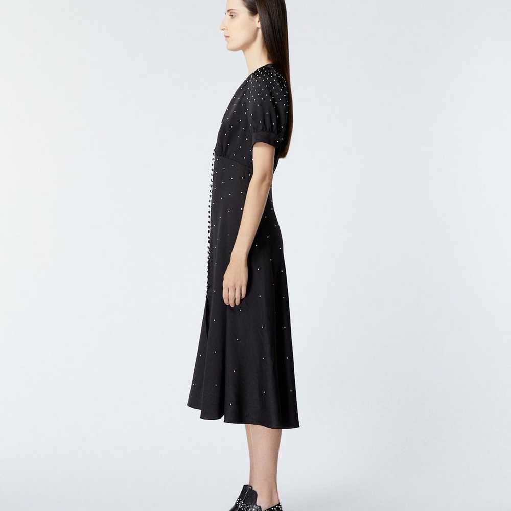 The Kooples Satin Long Black Dress with Studs - image 4