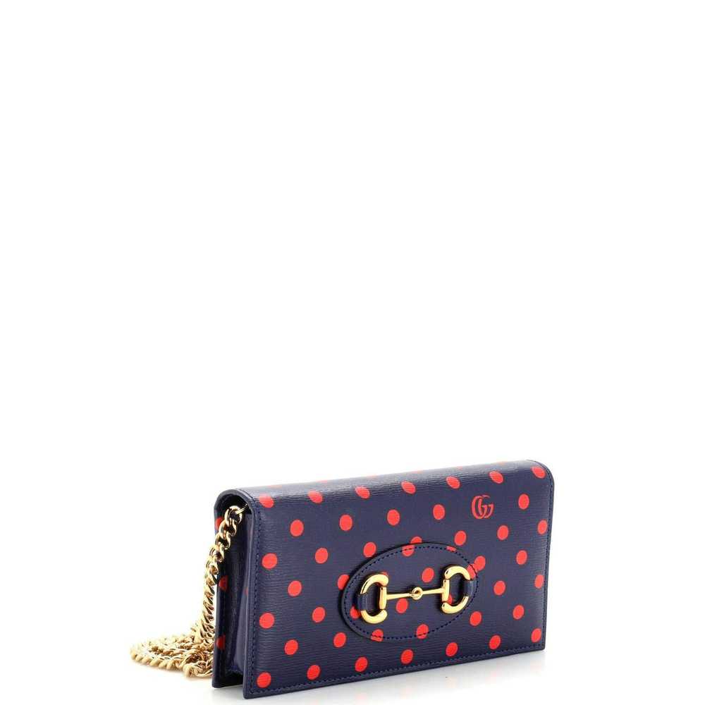 Gucci Horsebit 1955 Chain Wallet Printed Leather … - image 2