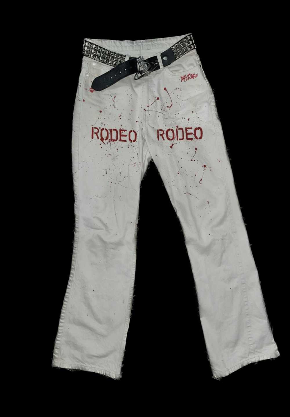 Other Rodeo Denims “RODEO” red paint splat denim - image 1