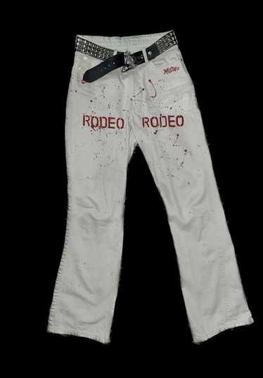 Other Rodeo Denims “RODEO” red paint splat denim