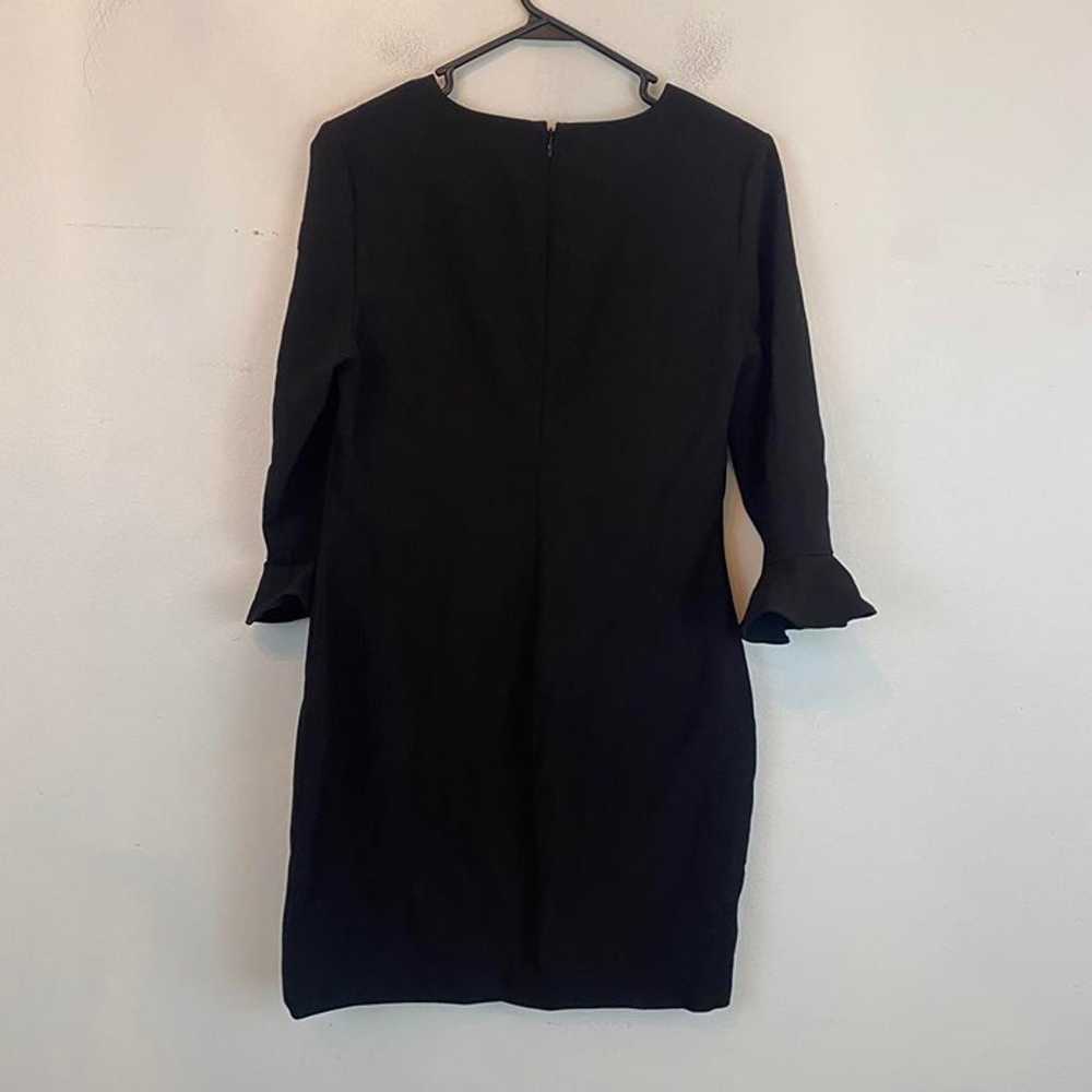 LIKELY black bell sleeve a line mini dress - image 5