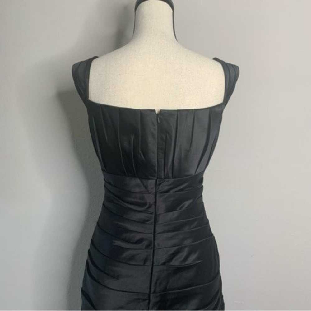 Bill Levkoff Black Ruched Fitted Formal Cocktail … - image 4