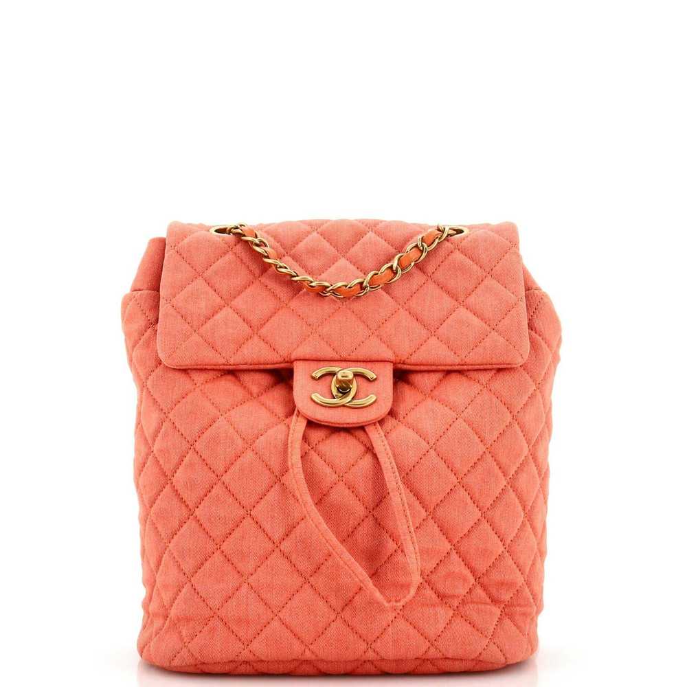 Chanel Urban Spirit Backpack Quilted Denim Small - image 1