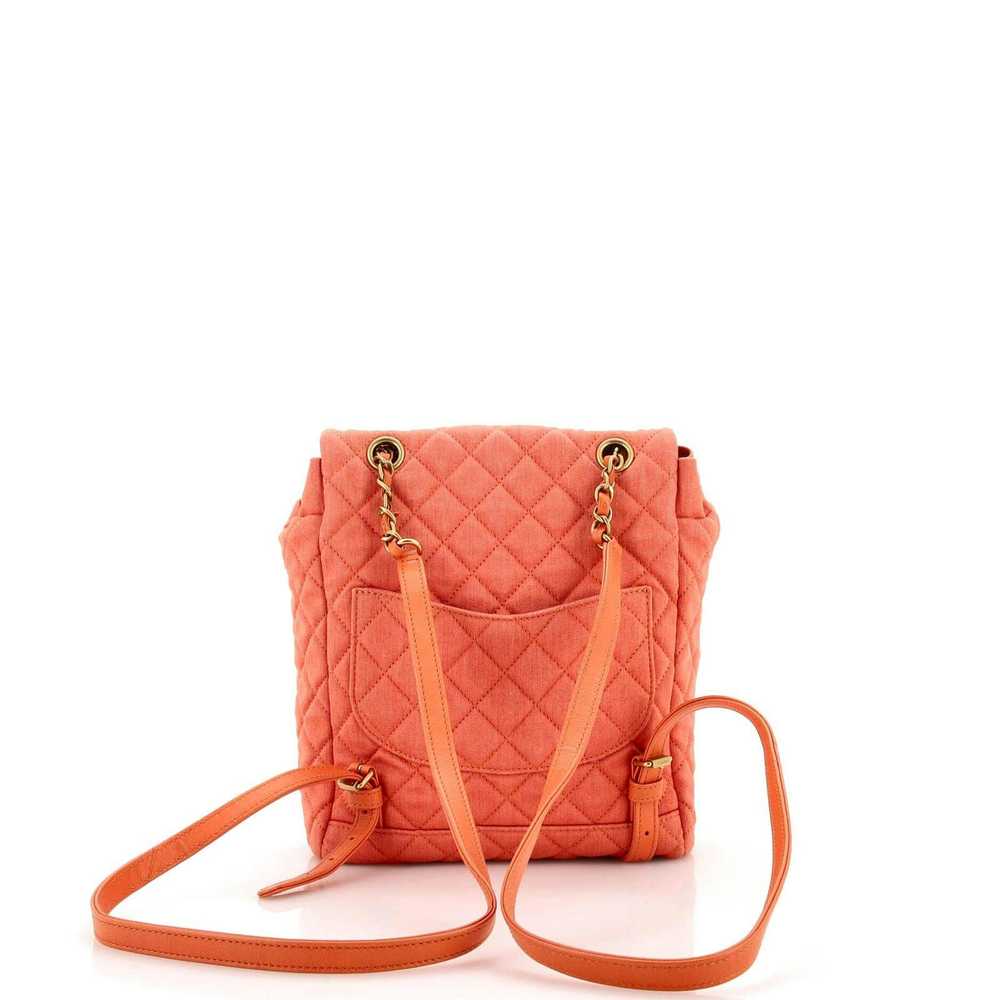 Chanel Urban Spirit Backpack Quilted Denim Small - image 4