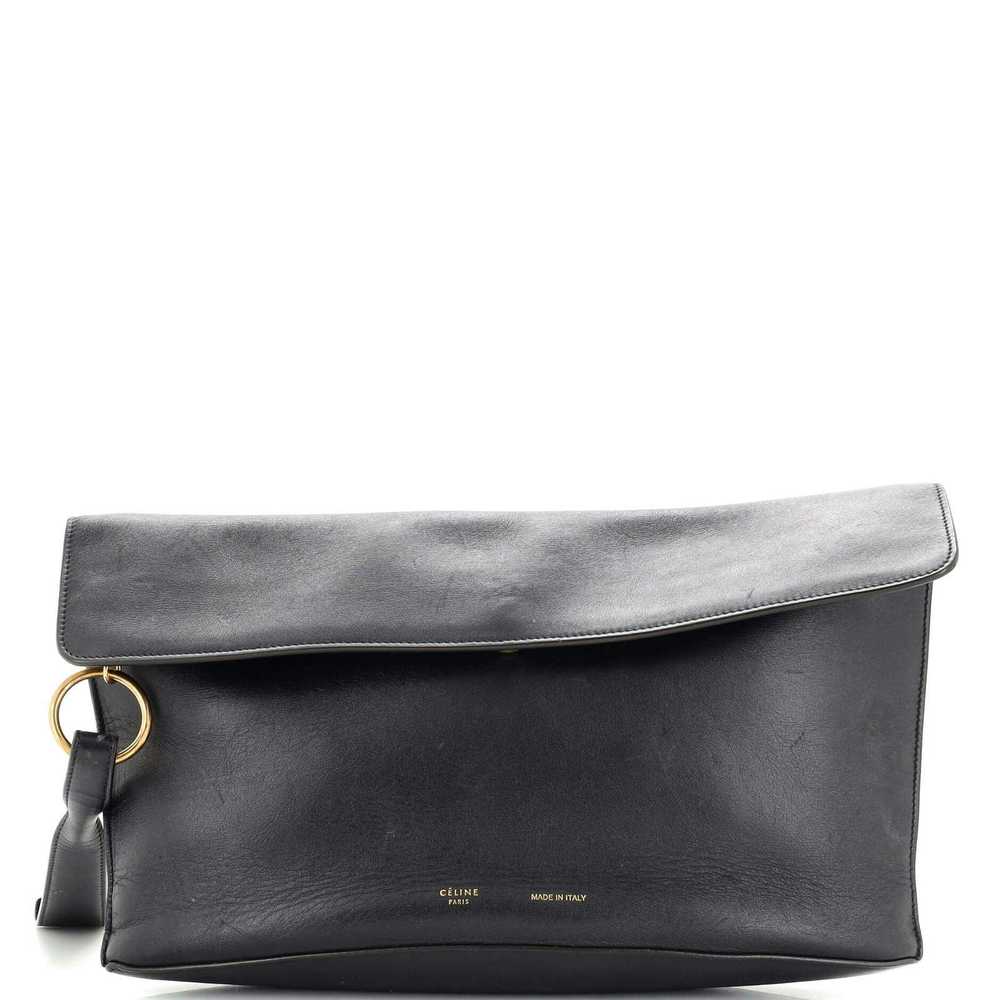 Celine Curved Evening Clutch Leather None - image 1