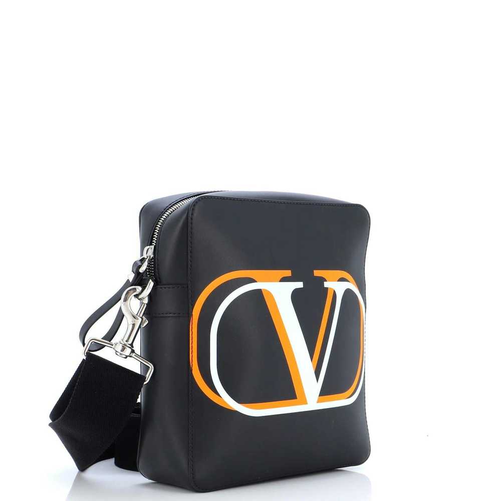 Valentino Garavani VLogo Messenger Bag Leather Me… - image 2