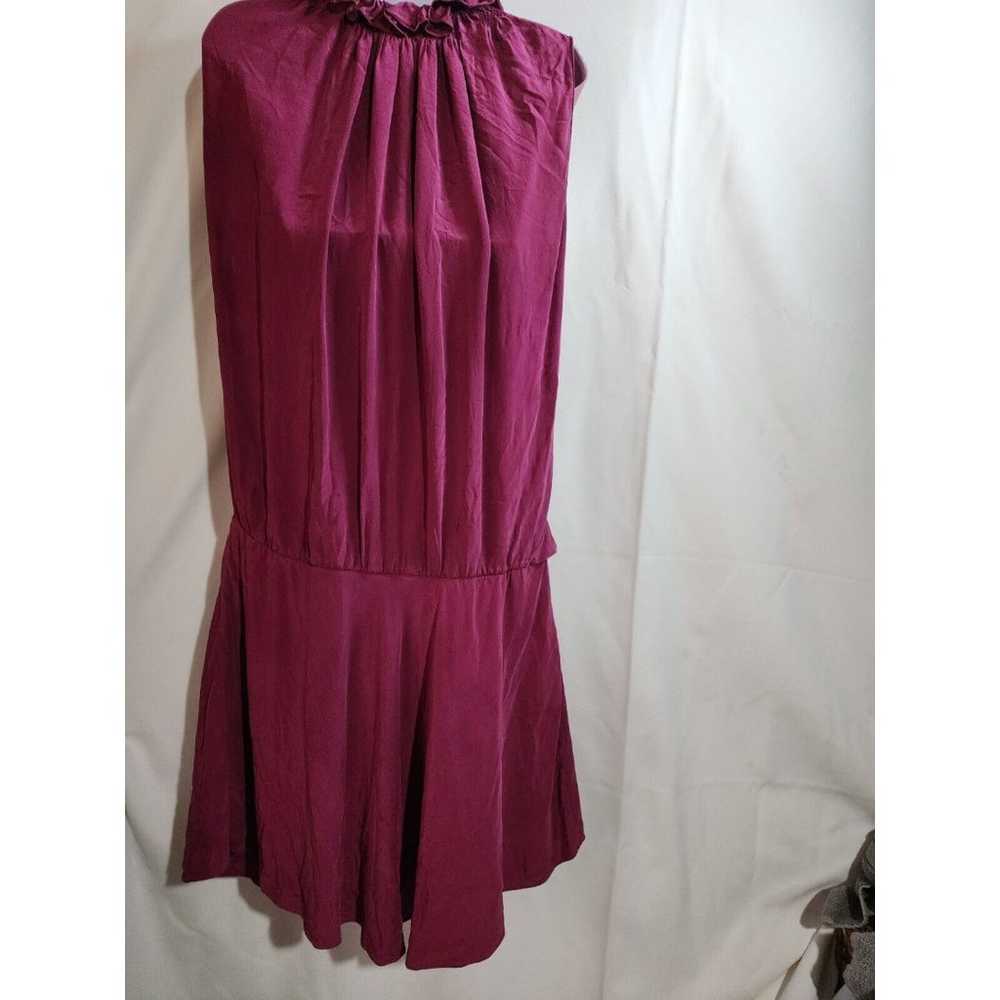 Vanessa Bruno Athe Silk Ruffle Silk Mini Dress Si… - image 2