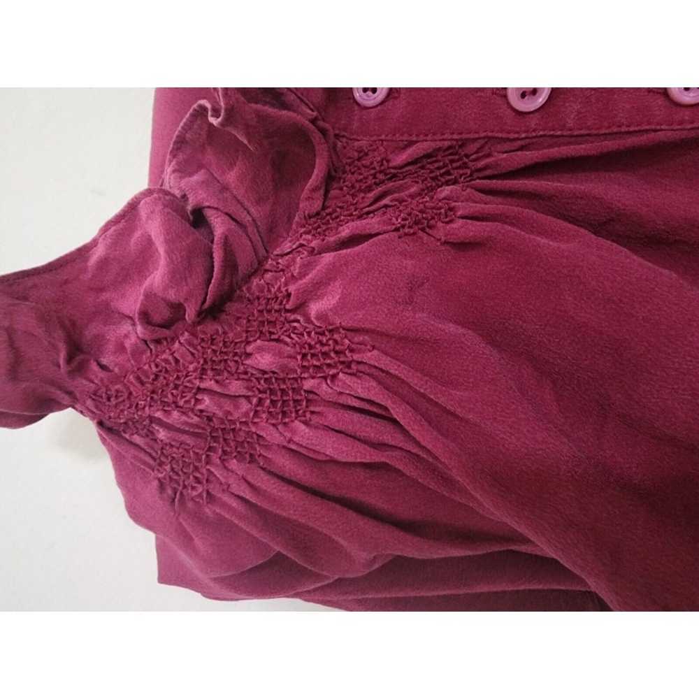 Vanessa Bruno Athe Silk Ruffle Silk Mini Dress Si… - image 5