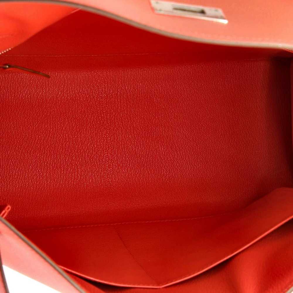 Hermes Kelly Handbag Red Epsom with Palladium Har… - image 5