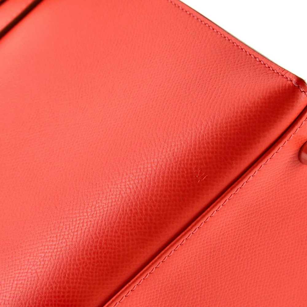 Hermes Kelly Handbag Red Epsom with Palladium Har… - image 7