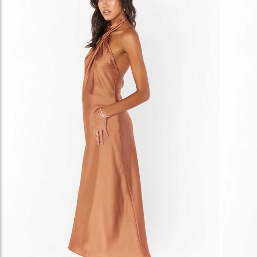 Show me your mumu Jasmine Halter Midi Dress in Co… - image 4