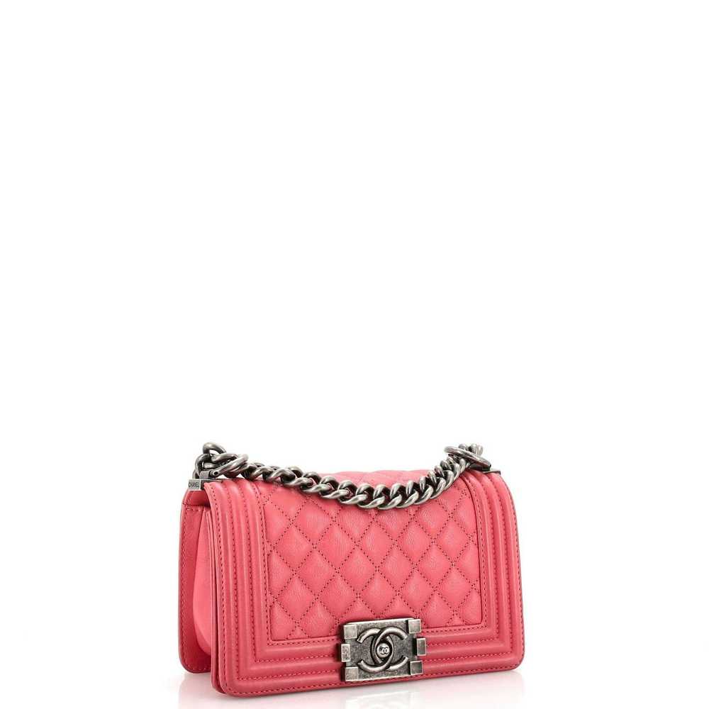 Chanel Boy Flap Bag Quilted Calfskin Small - image 2