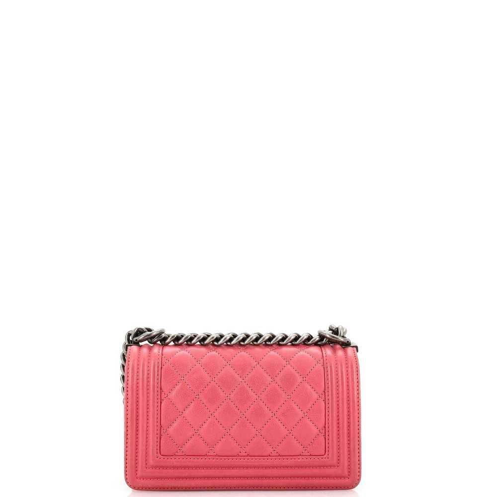 Chanel Boy Flap Bag Quilted Calfskin Small - image 3