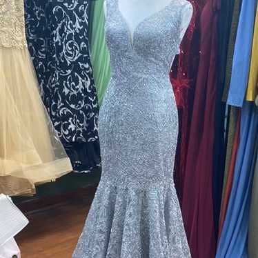 Gray/Silver Prom Dress