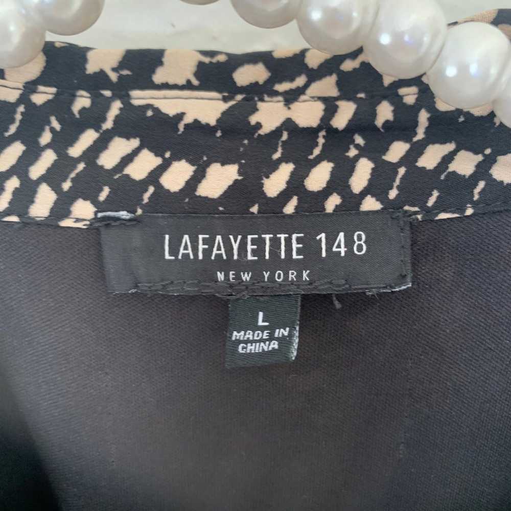 Lafayette 148 New York Midi Print Shirt Dress - image 7