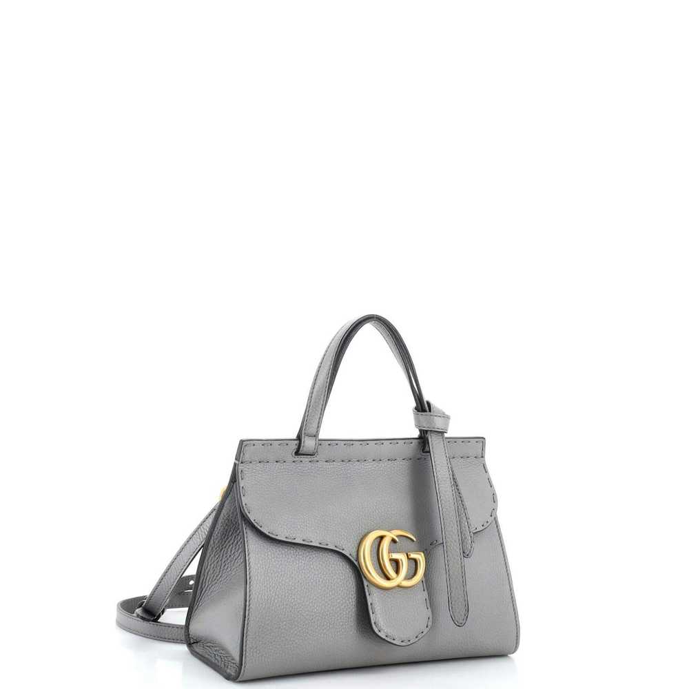 Gucci GG Marmont Top Handle Bag Leather Mini - image 2