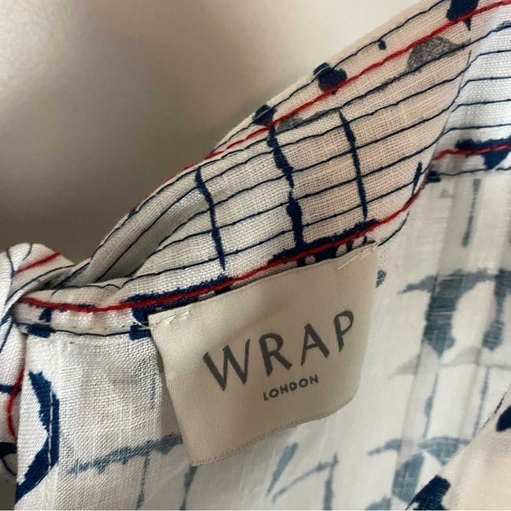 WRAP London 100% linen embroidered midi maxi sund… - image 2