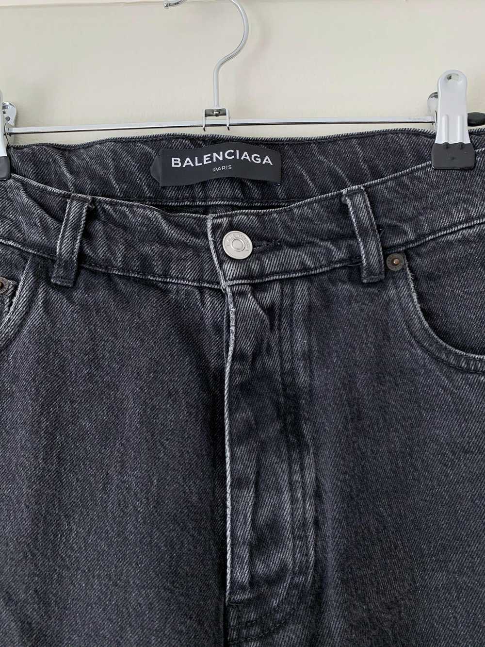 Balenciaga SS18 Washed Grey Jeans - image 2