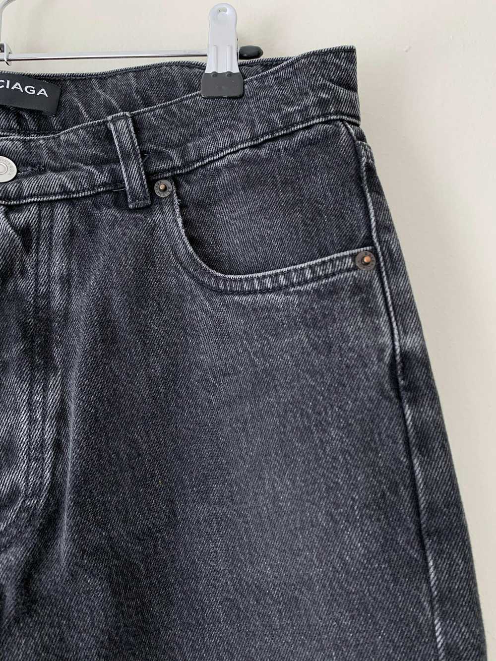Balenciaga SS18 Washed Grey Jeans - image 3