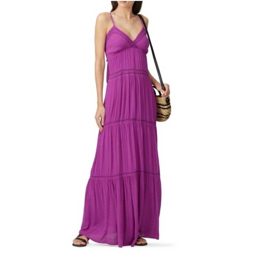 BA&SH Robe Nadja Dress Halter Maxi Sleeveless Dre… - image 4