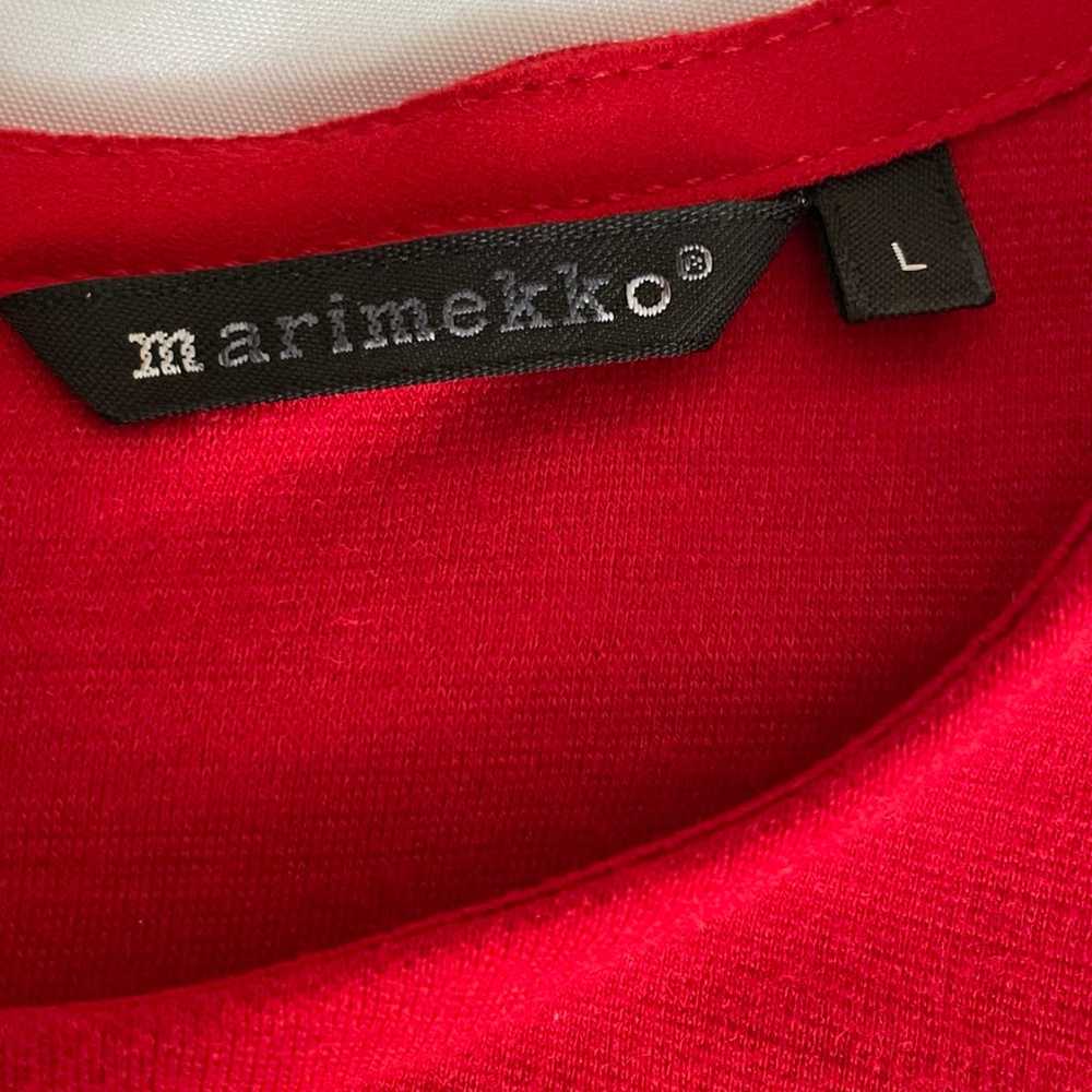 Marimekko Red A-line dress - image 3