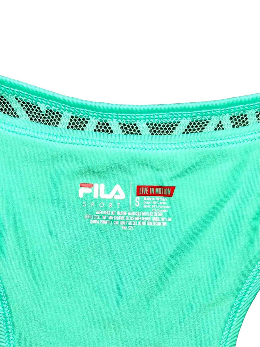 Fila Fila Sport Teal Green Double Layer Lace Race… - image 10