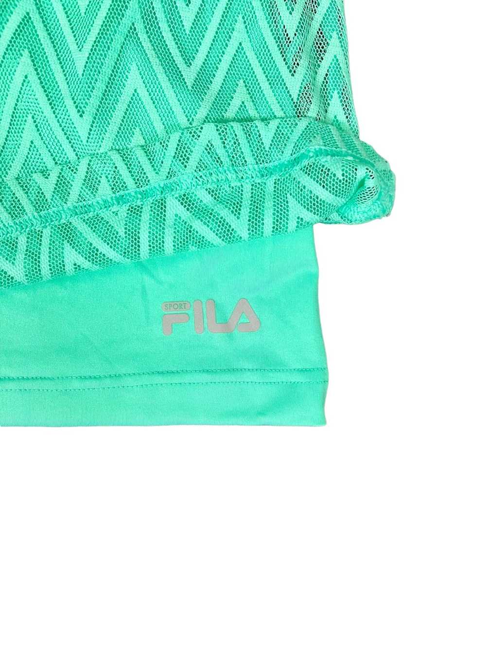 Fila Fila Sport Teal Green Double Layer Lace Race… - image 9