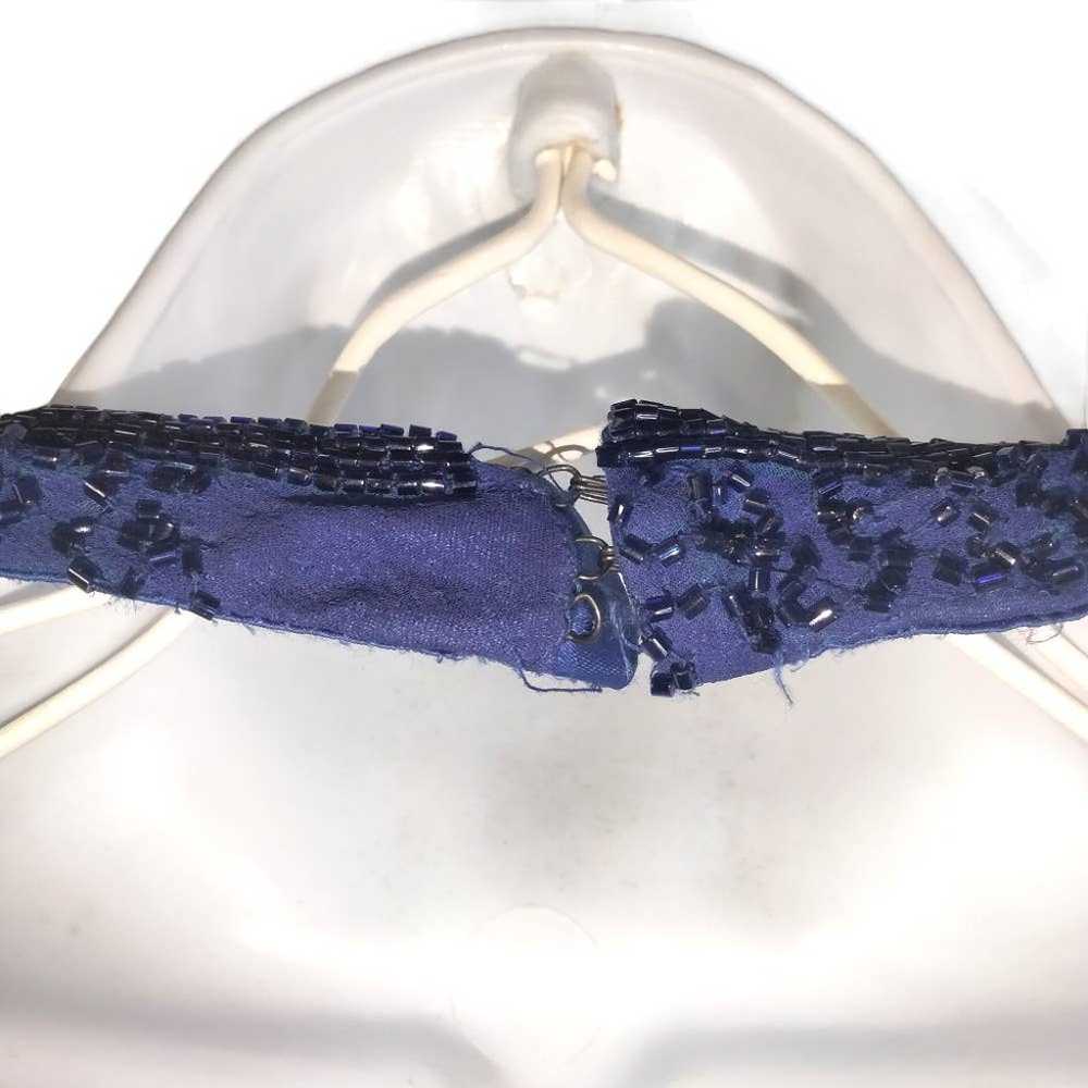 SCALA Silk Beaded Halter Dress Sleeveless Formal … - image 11